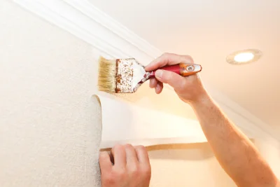 Pose de papier peint à Chastel — revêtements muraux et toiles de verre